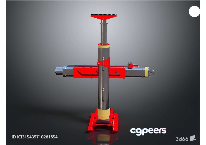 A Hydraulic Jack 3D Model - 6078 - VRAY Render