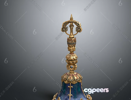 Gold Decorative Ornament 3D Model - 3358 - VRAY Render Gold Decorative Ornament 3D Model - 3358 - VRAY Render