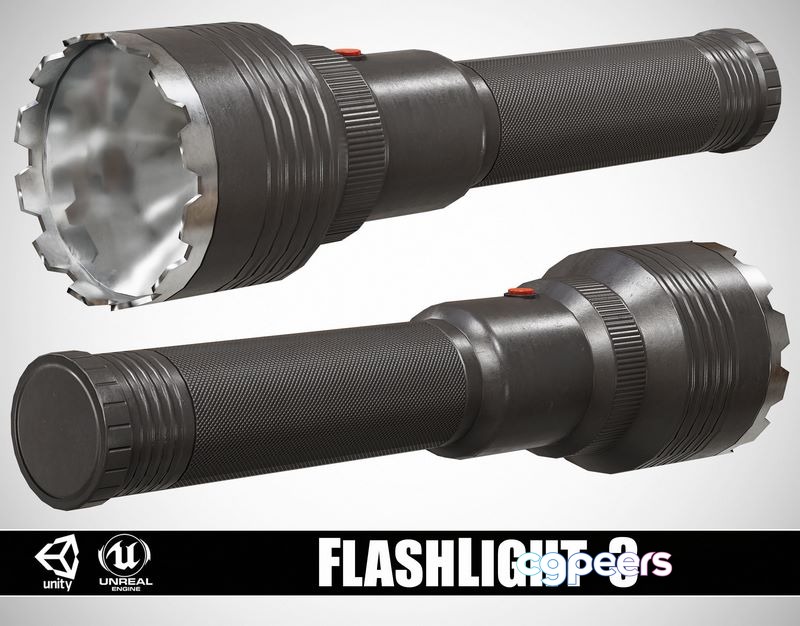 3D Game Assets - FlashLight 3 3D Game Assets - FlashLight 3