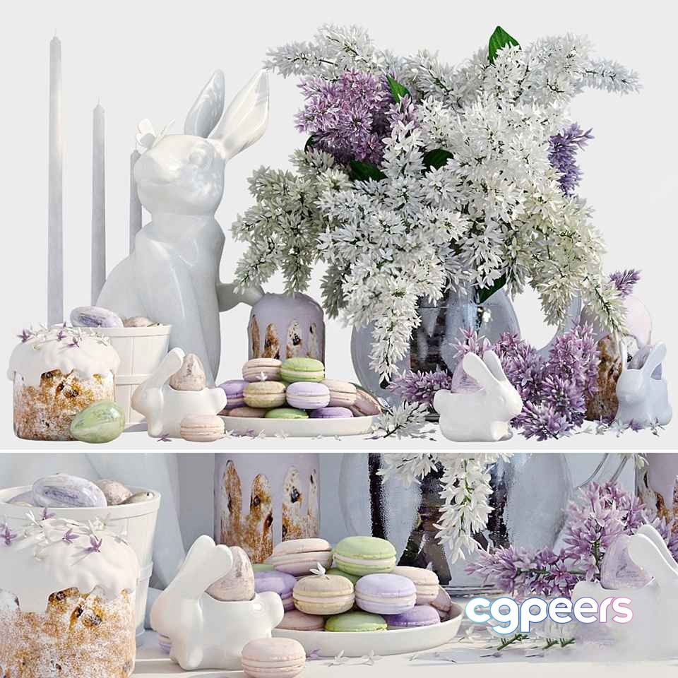 A White Rabbit 3D Model - 8165 - VRAY Render