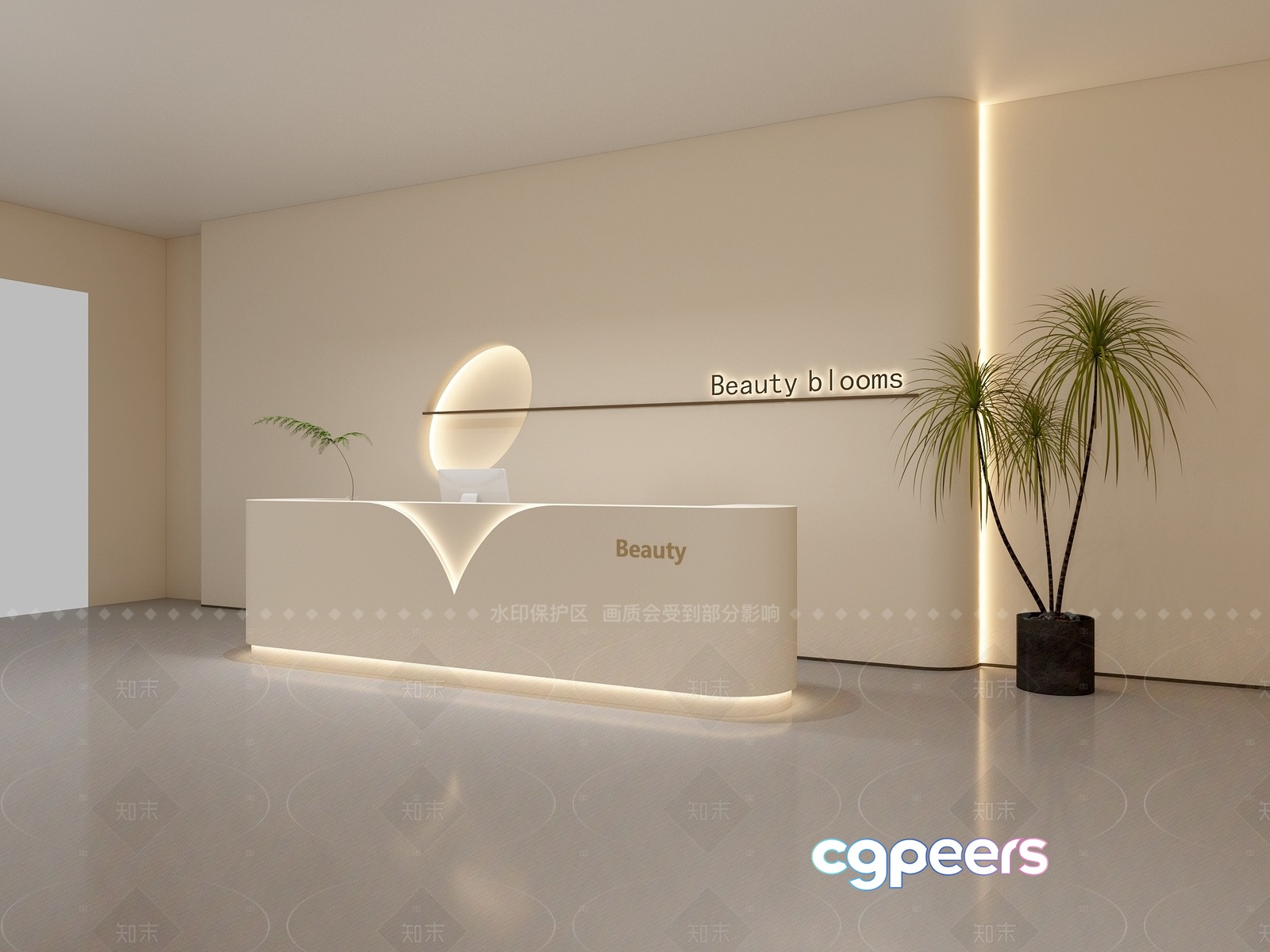 Modern Reception Desk 3D Model - 6312 - VRAY Render Modern Reception Desk 3D Model - 6312 - VRAY Render