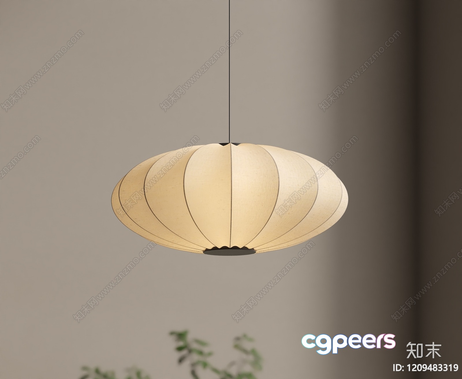 A Hanging Light Fixture 3D Model - 8006 - VRAY Render