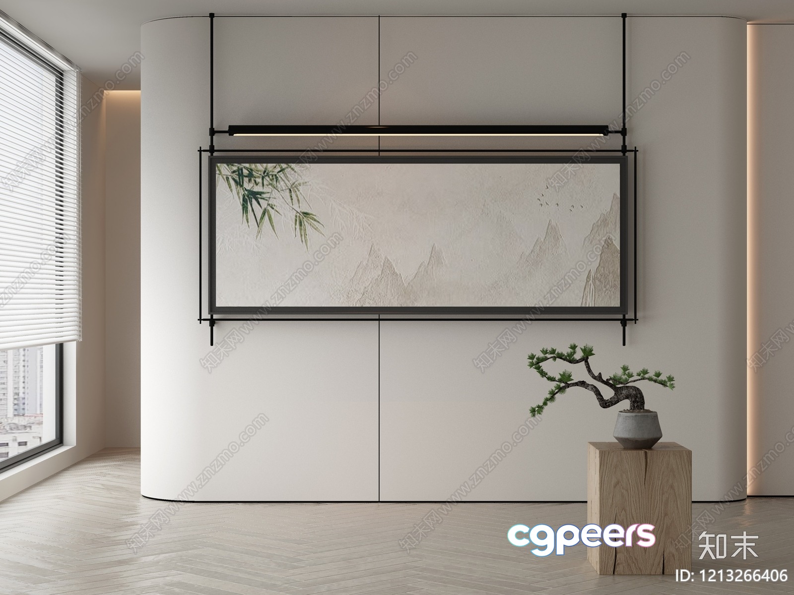 Modern Minimalist Room 3D Model - 20773 - VRAY Render Modern Minimalist Room 3D Model - 20773 - VRAY Render