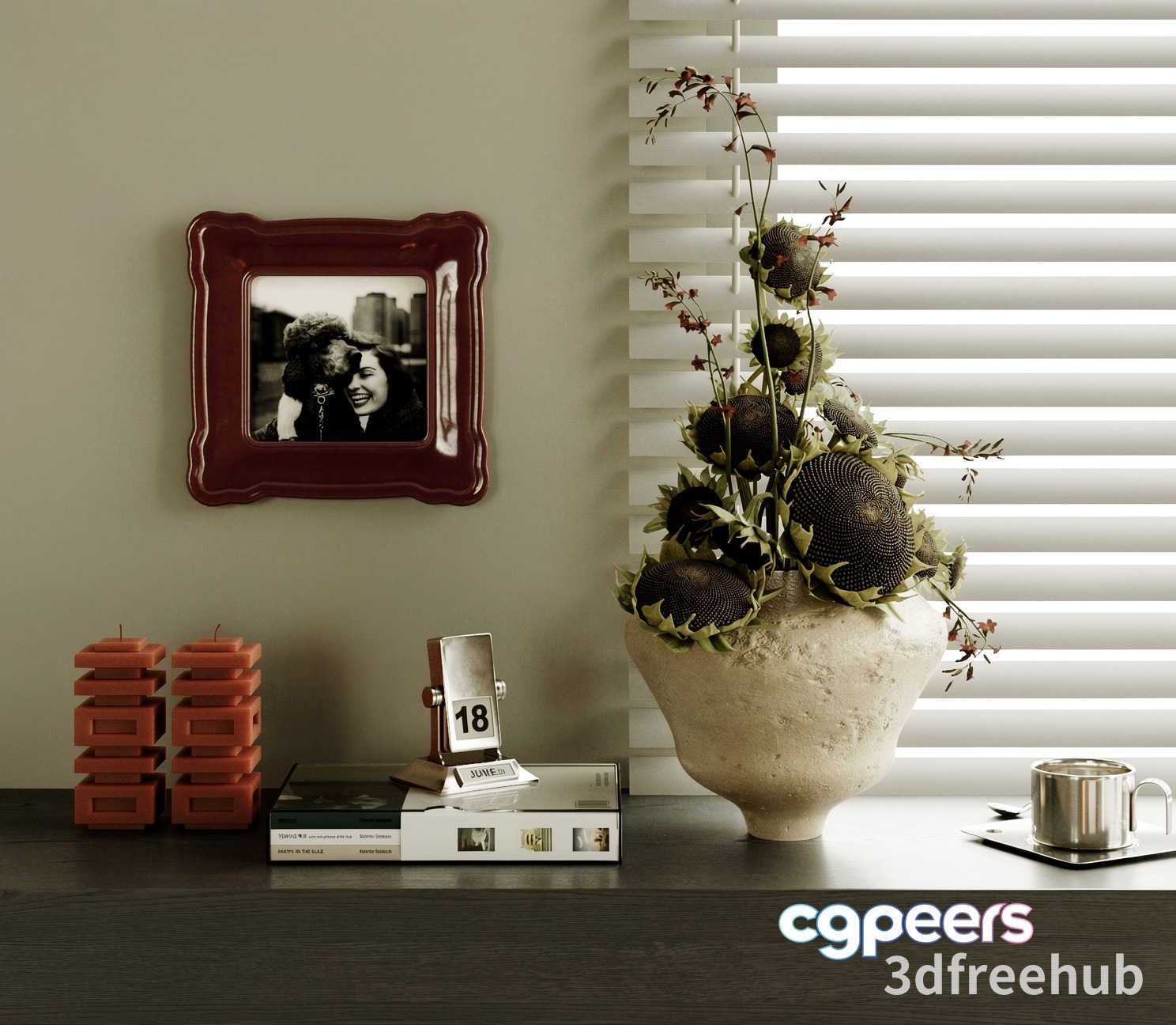 Cozy Living Room 3D Model - 20835 - VRAY Render