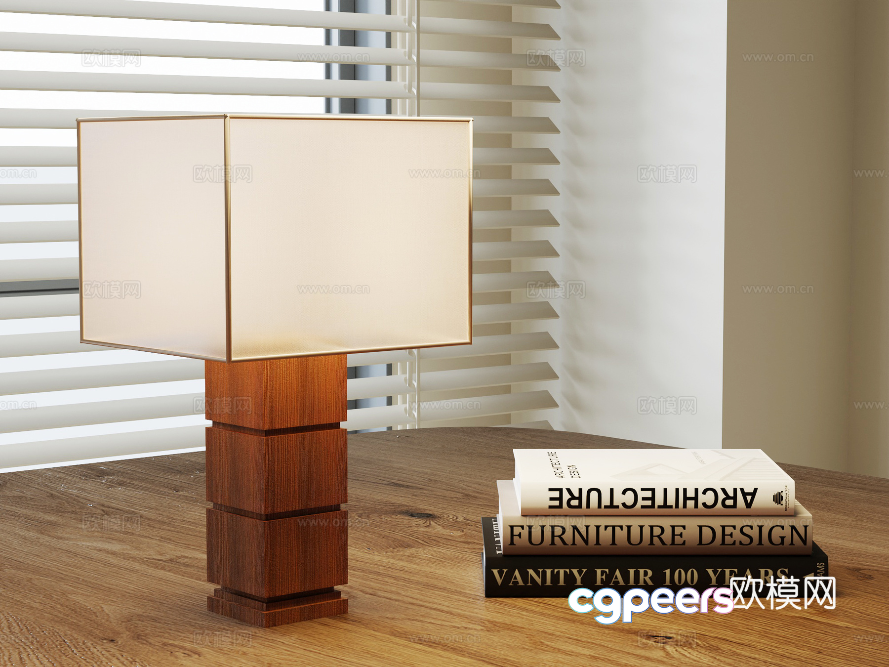 Modern Wooden Lamp 3D Model - 6464 - VRAY Render