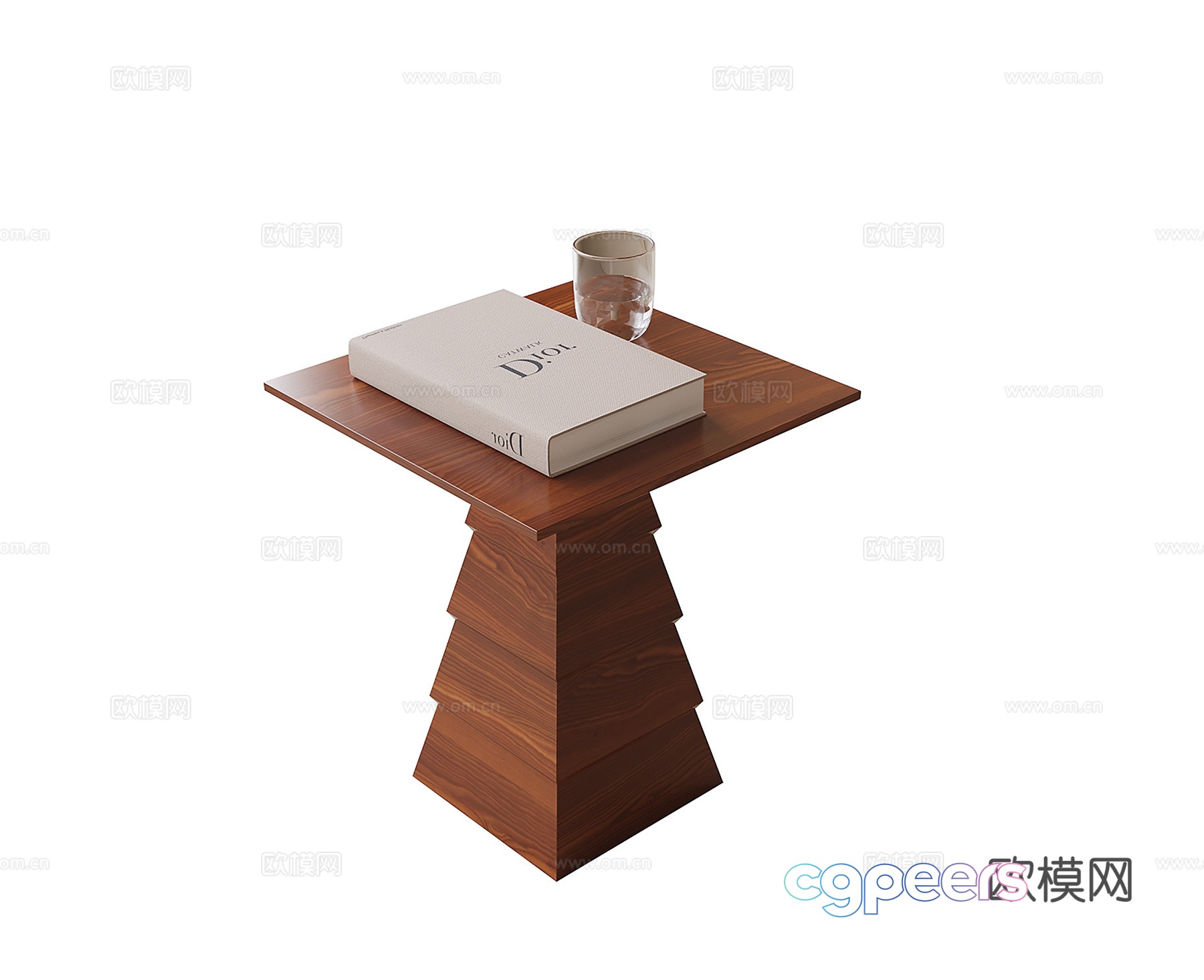 Simple Wooden Table 3D Model - 13603 - VRAY Render