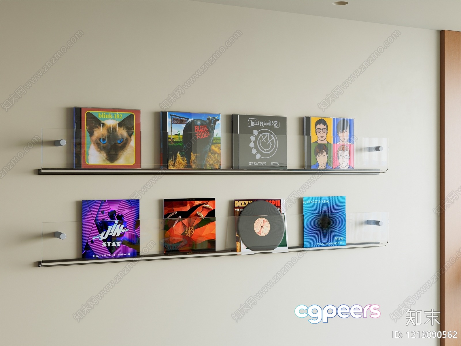 Modern Wall Shelves 3D Model - 5308 - VRAY Render