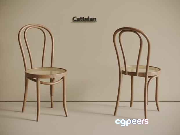 Two Wooden Chairs 3D Model - 19966 - VRAY Render