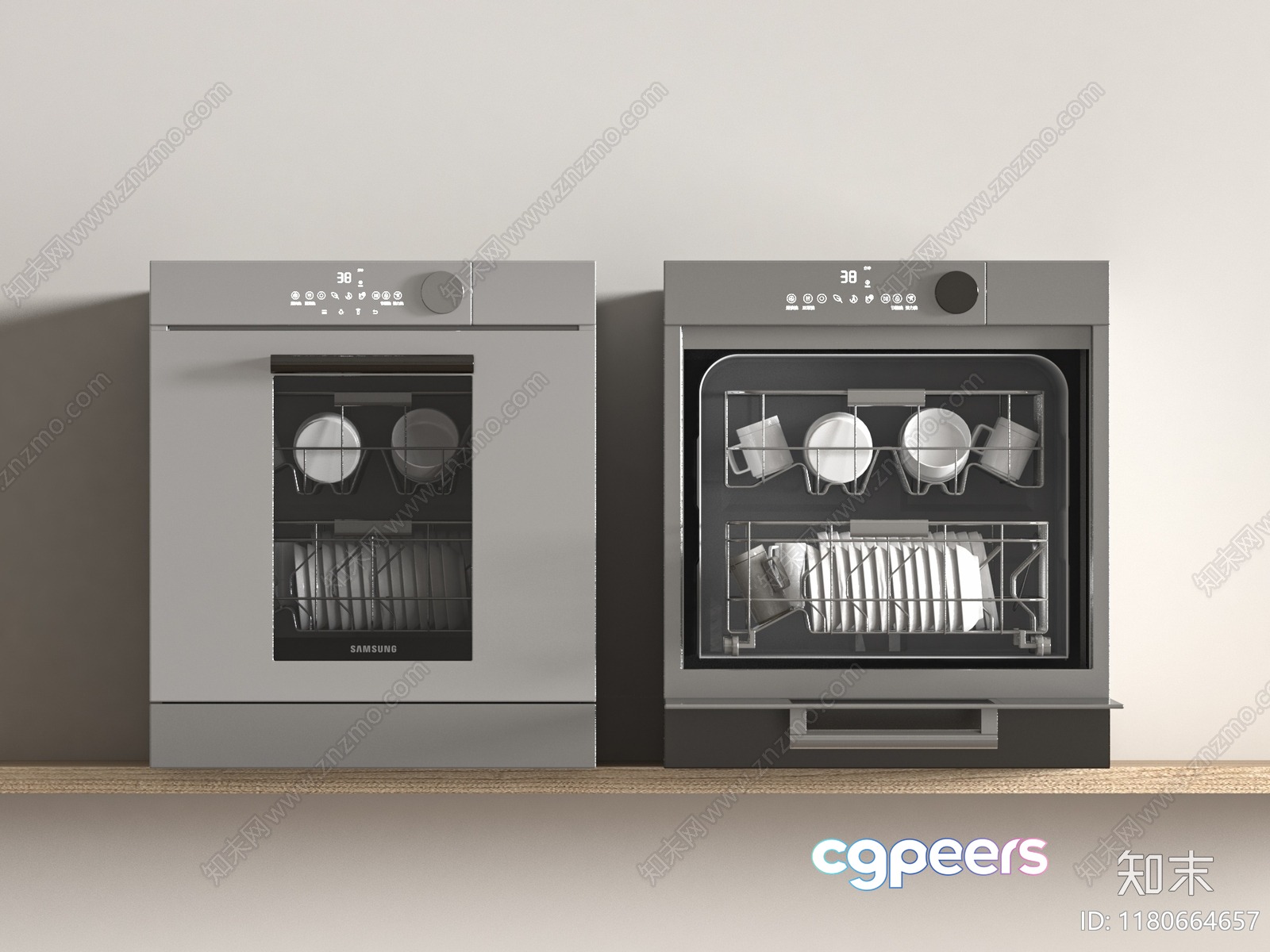 Two Dishwashers 3D Model - 5175 - VRAY Render
