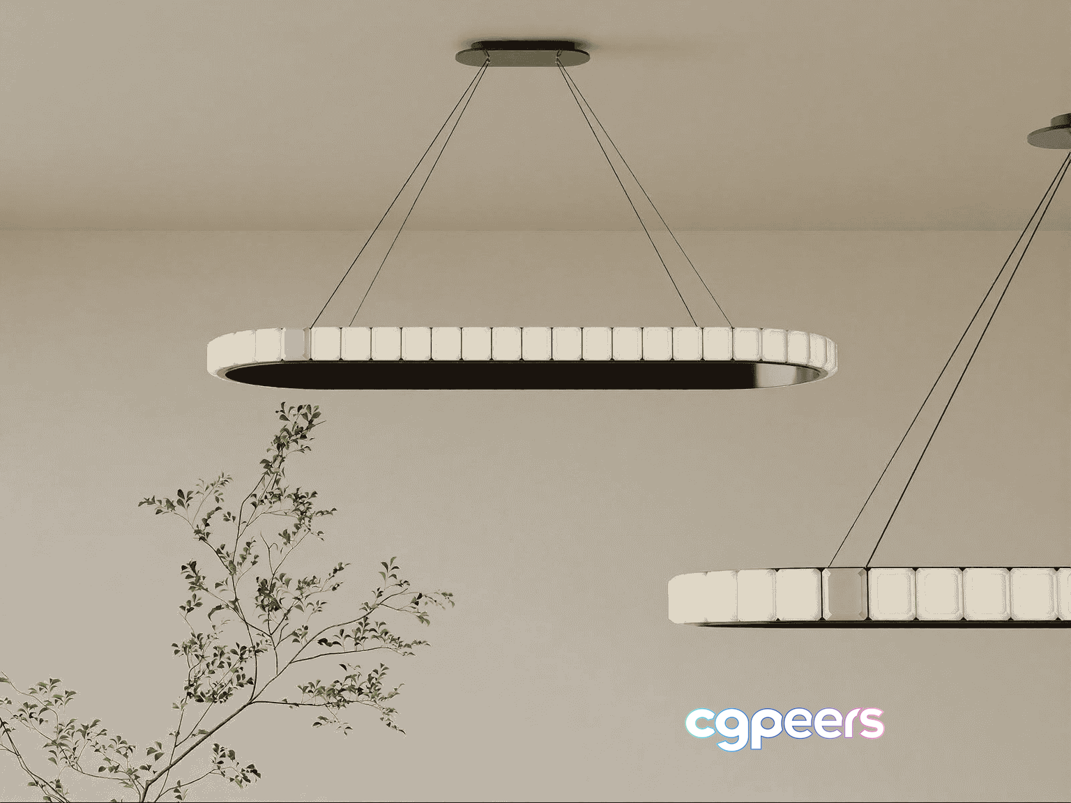 Modern Light Fixture 3D Model - 15005 - VRAY Render