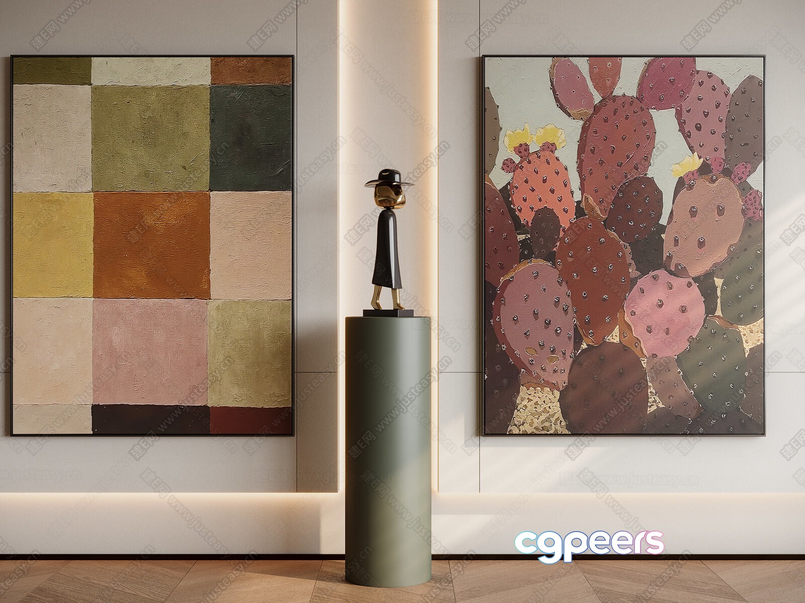 Modern Art Gallery 3D Model - 15718 - VRAY Render Modern Art Gallery 3D Model - 15718 - VRAY Render