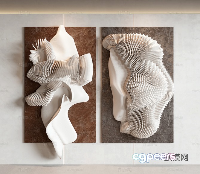 Abstract Art Pieces 3D Model - 6777 - VRAY Render