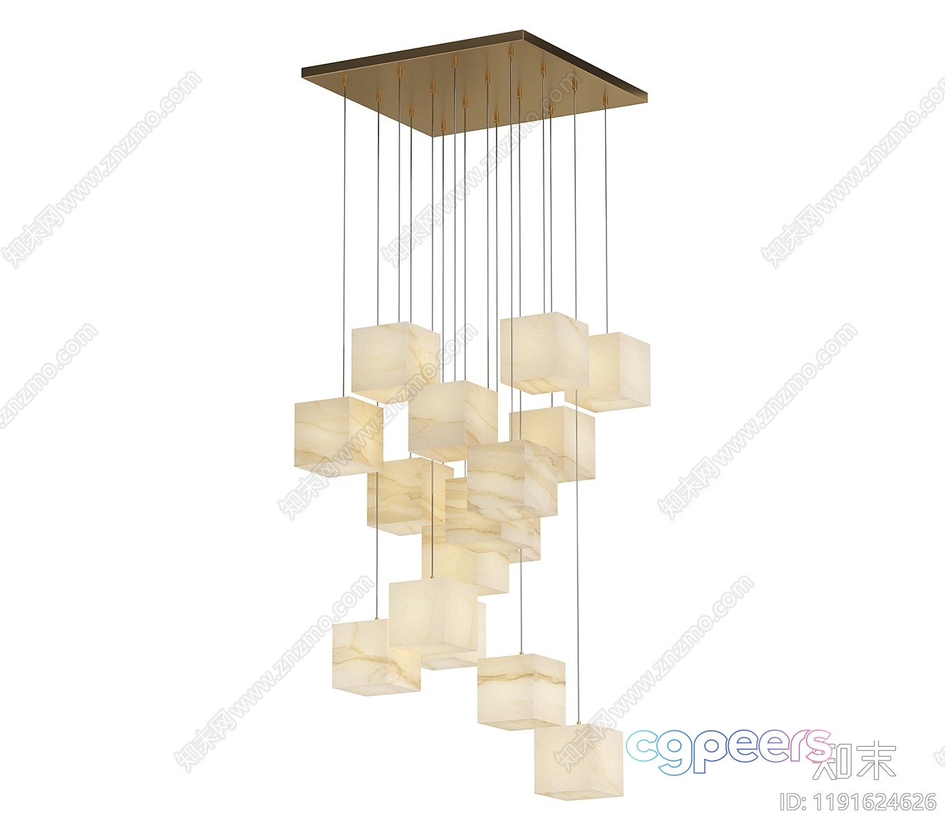 Gold Light Fixture 3D Model - 11328 - CORONA Render