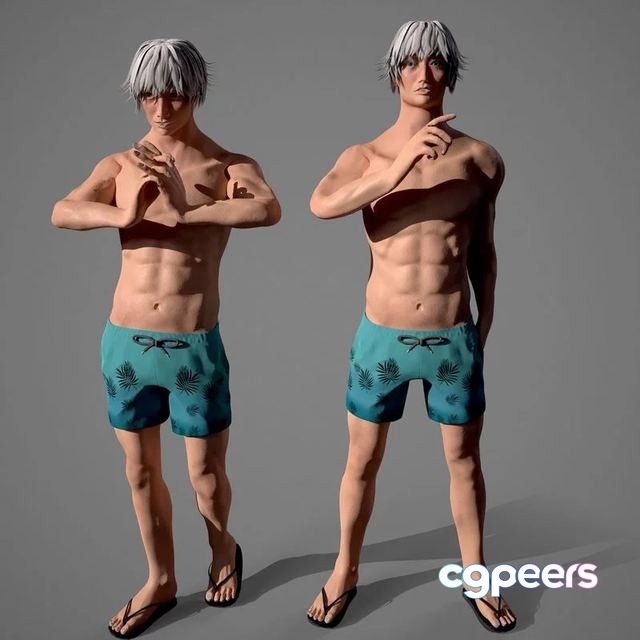 3D Game Assets - Satoru Gojo Low-poly 3D Game Assets - Satoru Gojo Low-poly