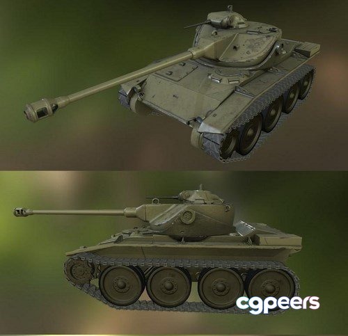 3D Game Assets - Simple Generic Tank - 3D Model 3D Game Assets - Simple Generic Tank - 3D Model