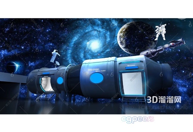 Space Station 3D Model - 16365 - VRAY Render