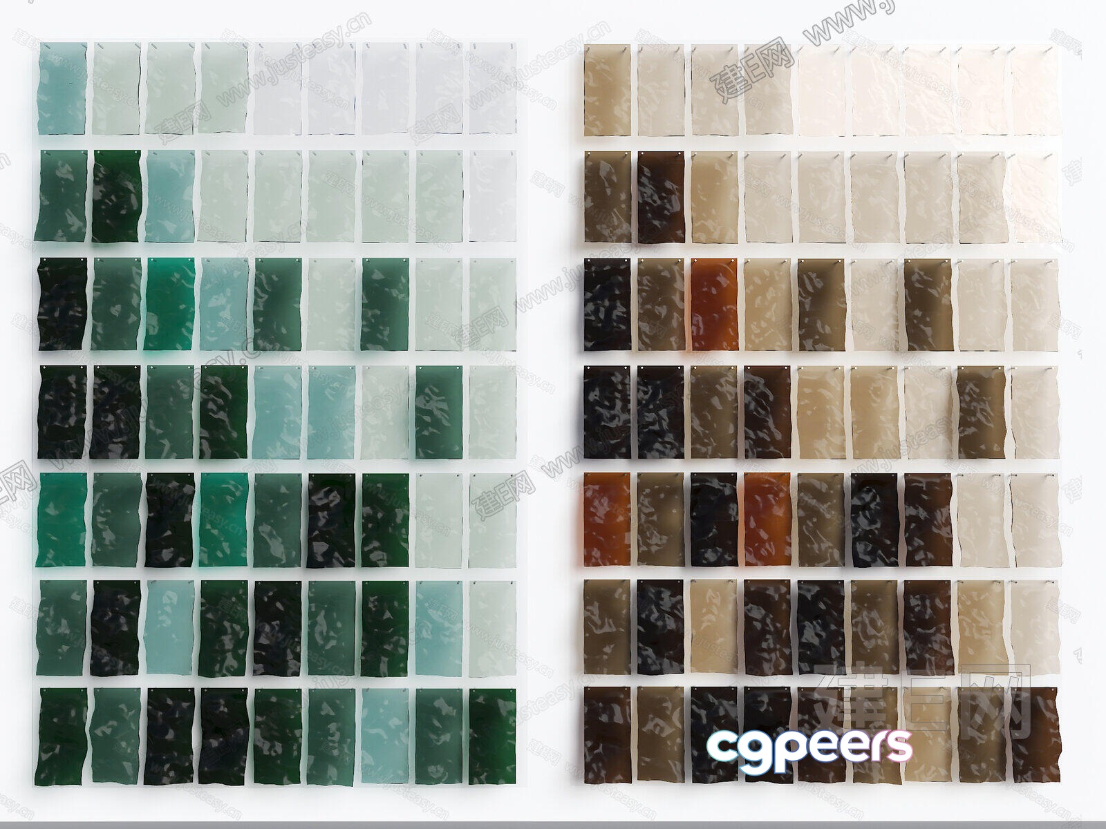 A Collection Of Small Square Tiles In Various Colors 3D Model - 849 - VRAY Render A Collection Of Small Square Tiles In Various Colors 3D Model - 849 - VRAY Render