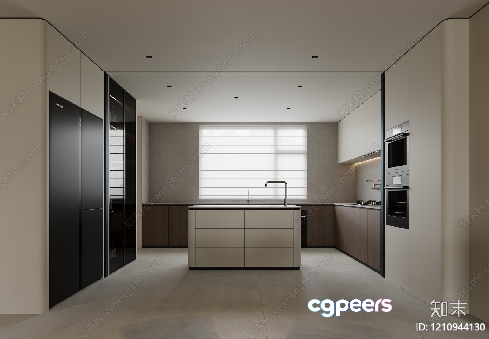 Modern Kitchen 3D Model - 19840 - VRAY Render