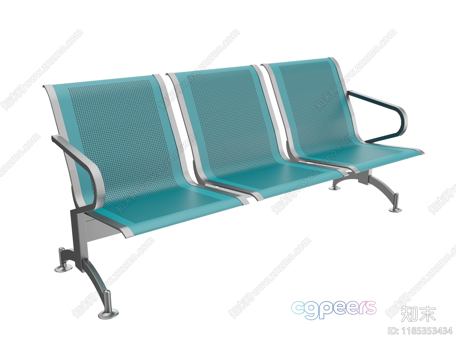 Modern Bench With Three Seats 3D Model - 22475 - CORONA Render Modern Bench With Three Seats 3D Model - 22475 - CORONA Render