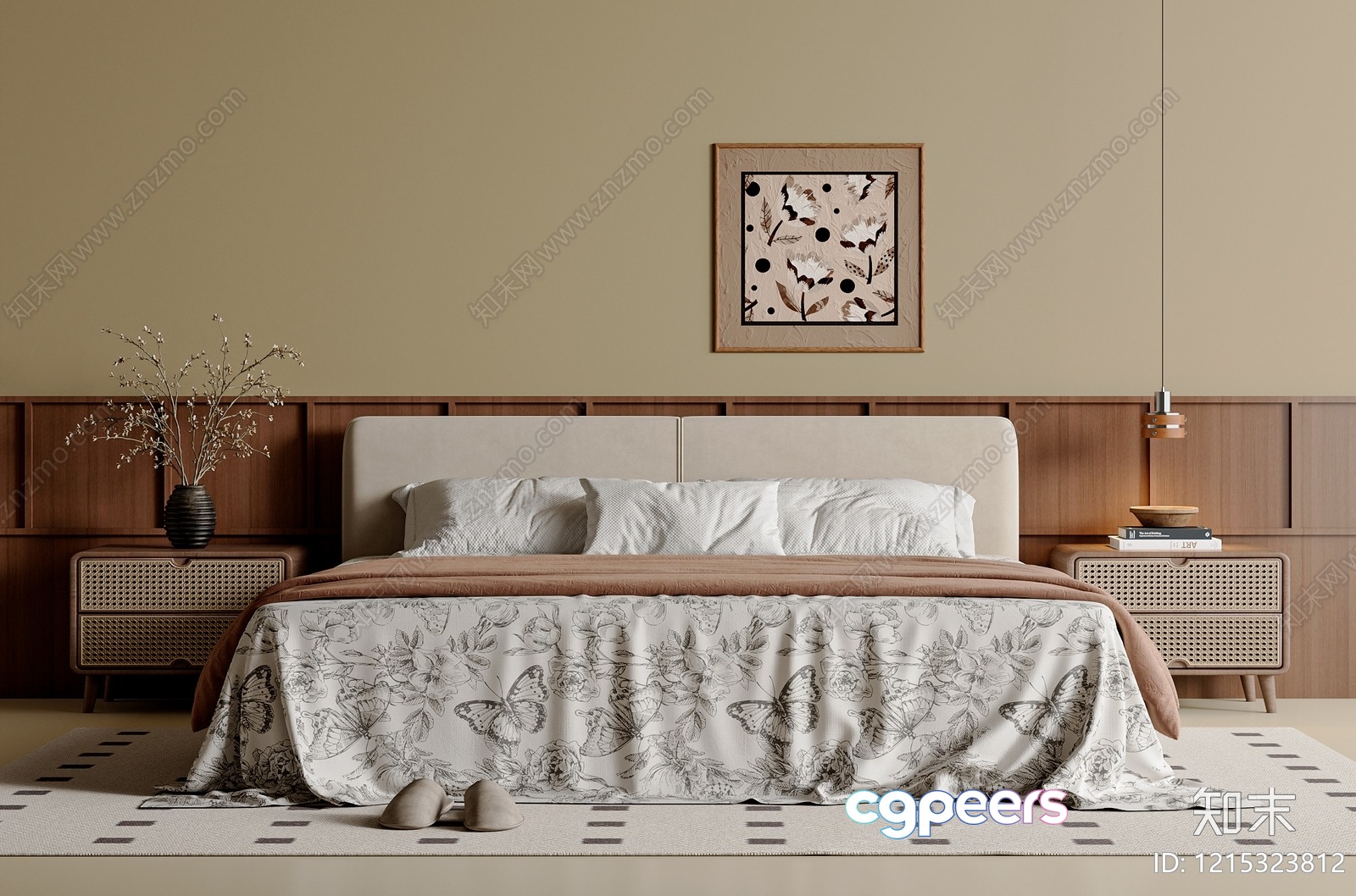 Cozy Bedroom 3D Model - 11103 - VRAY Render Cozy Bedroom 3D Model - 11103 - VRAY Render