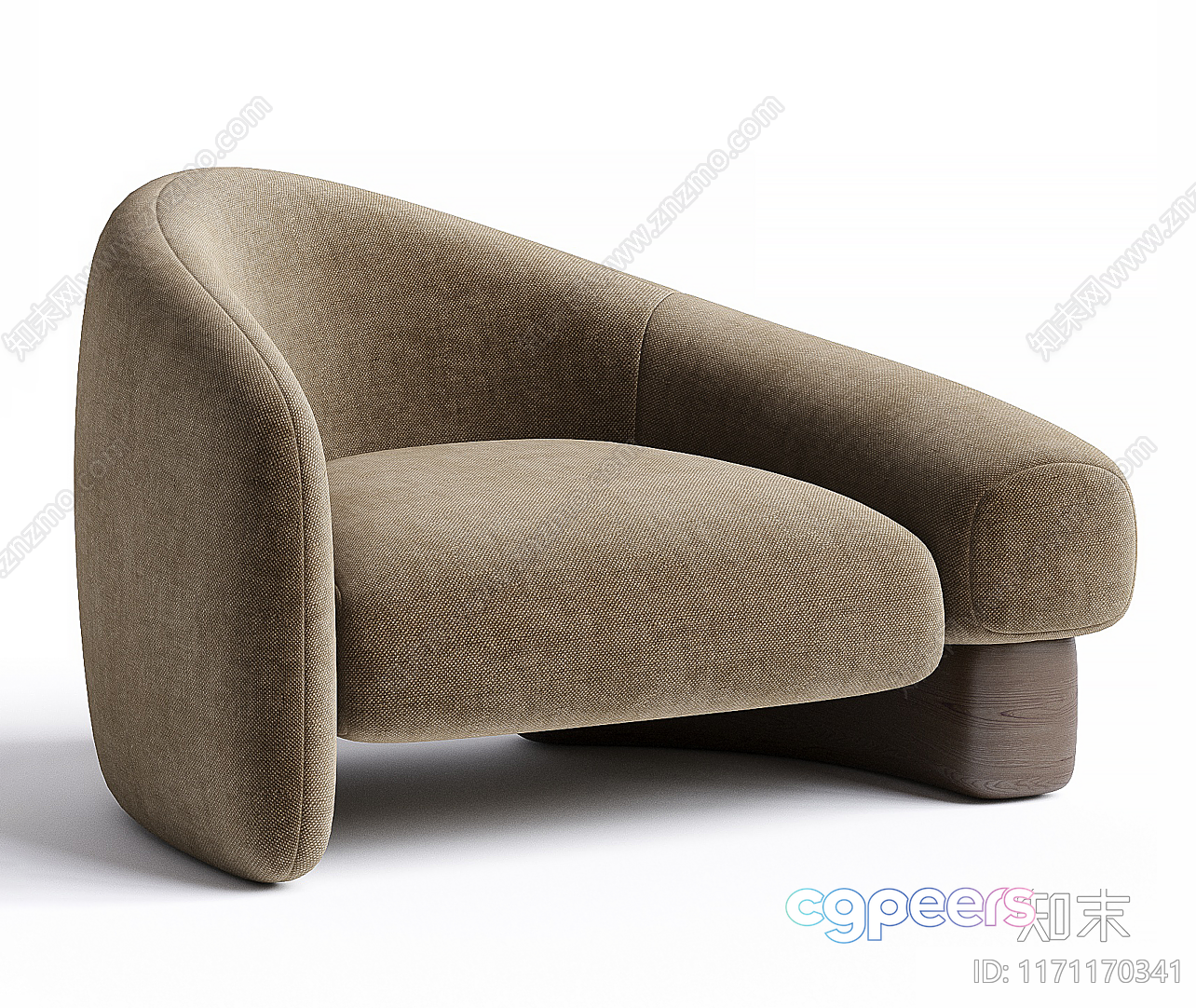Contemporary Upholstered Sofa 3D Model - 4171 - CORONA Render