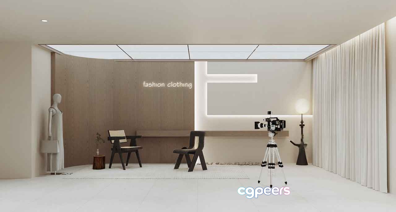 Modern Fashion Studio 3D Model - 22104 - VRAY Render