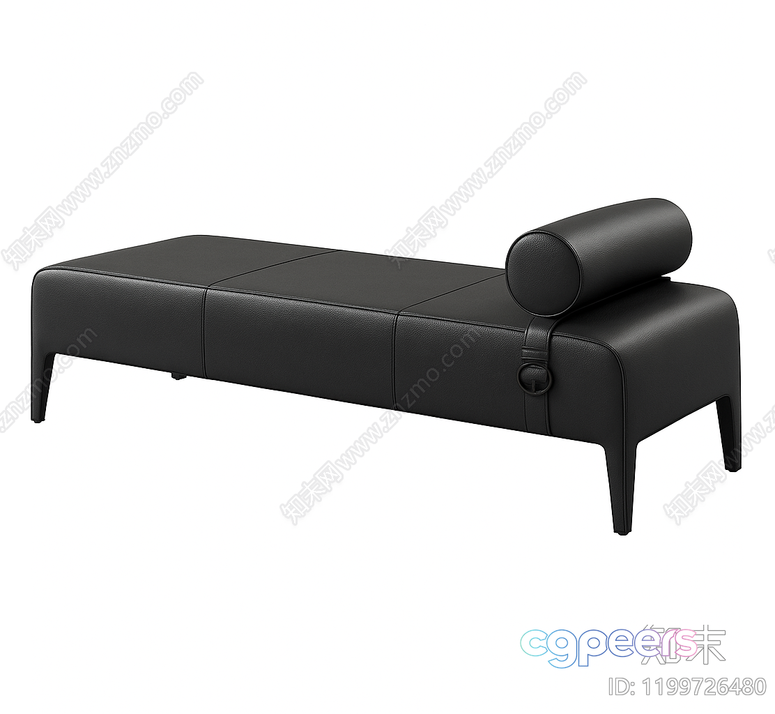 Black Leather Couch 3D Model - 10911 - VRAY Render Black Leather Couch 3D Model - 10911 - VRAY Render