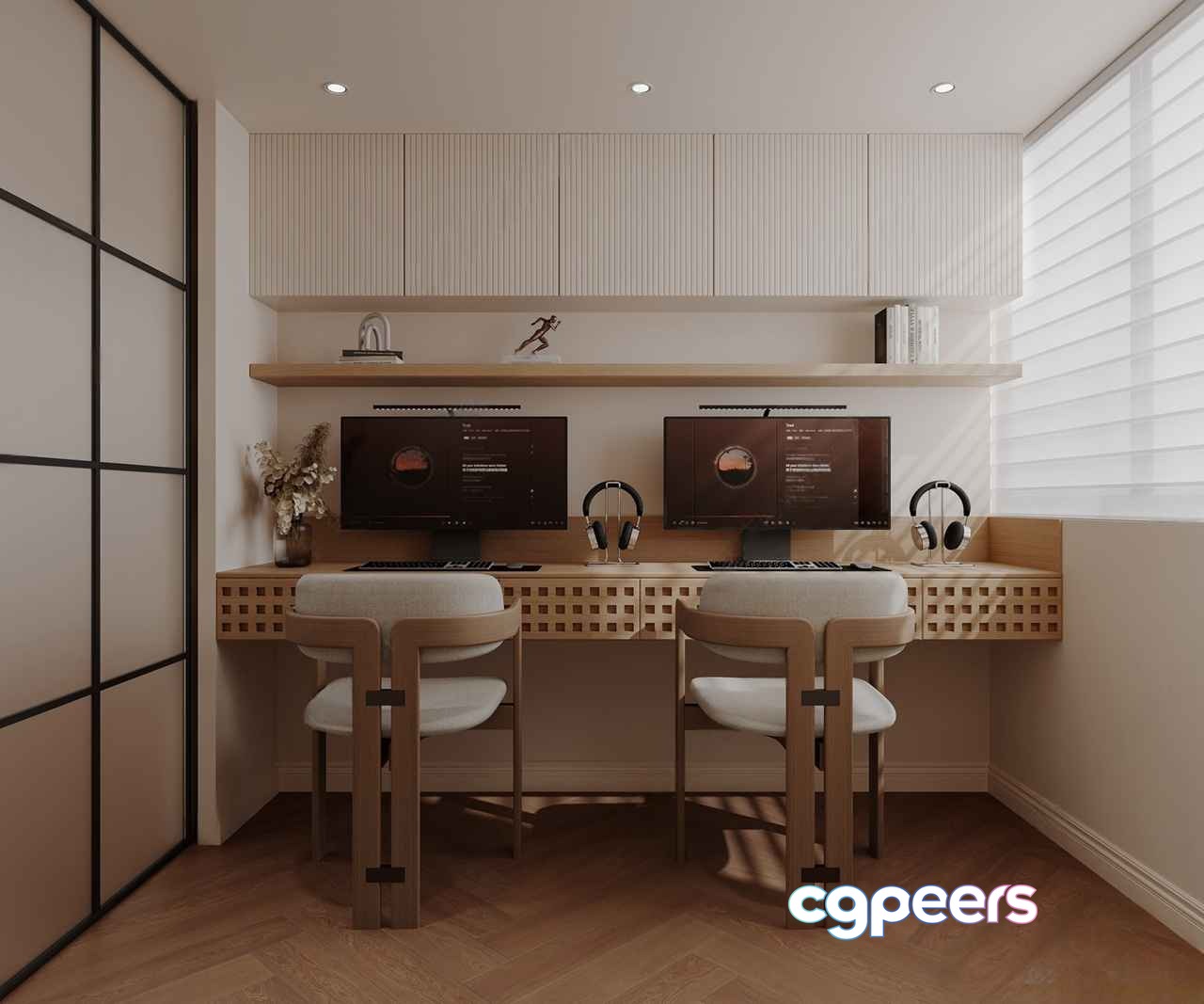 Modern Computer Desk 3D Model - 943 - CORONA Render Modern Computer Desk 3D Model - 943 - CORONA Render