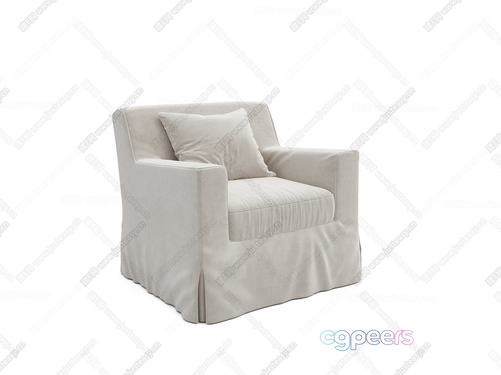 Modern Armchair 3D Model - 23026 - CORONA Render Modern Armchair 3D Model - 23026 - CORONA Render