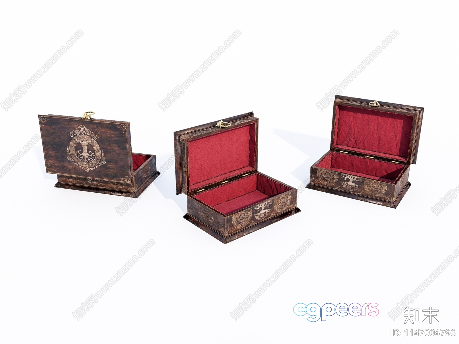 Open Wooden Box 3D Model - 11190 - VRAY Render Open Wooden Box 3D Model - 11190 - VRAY Render