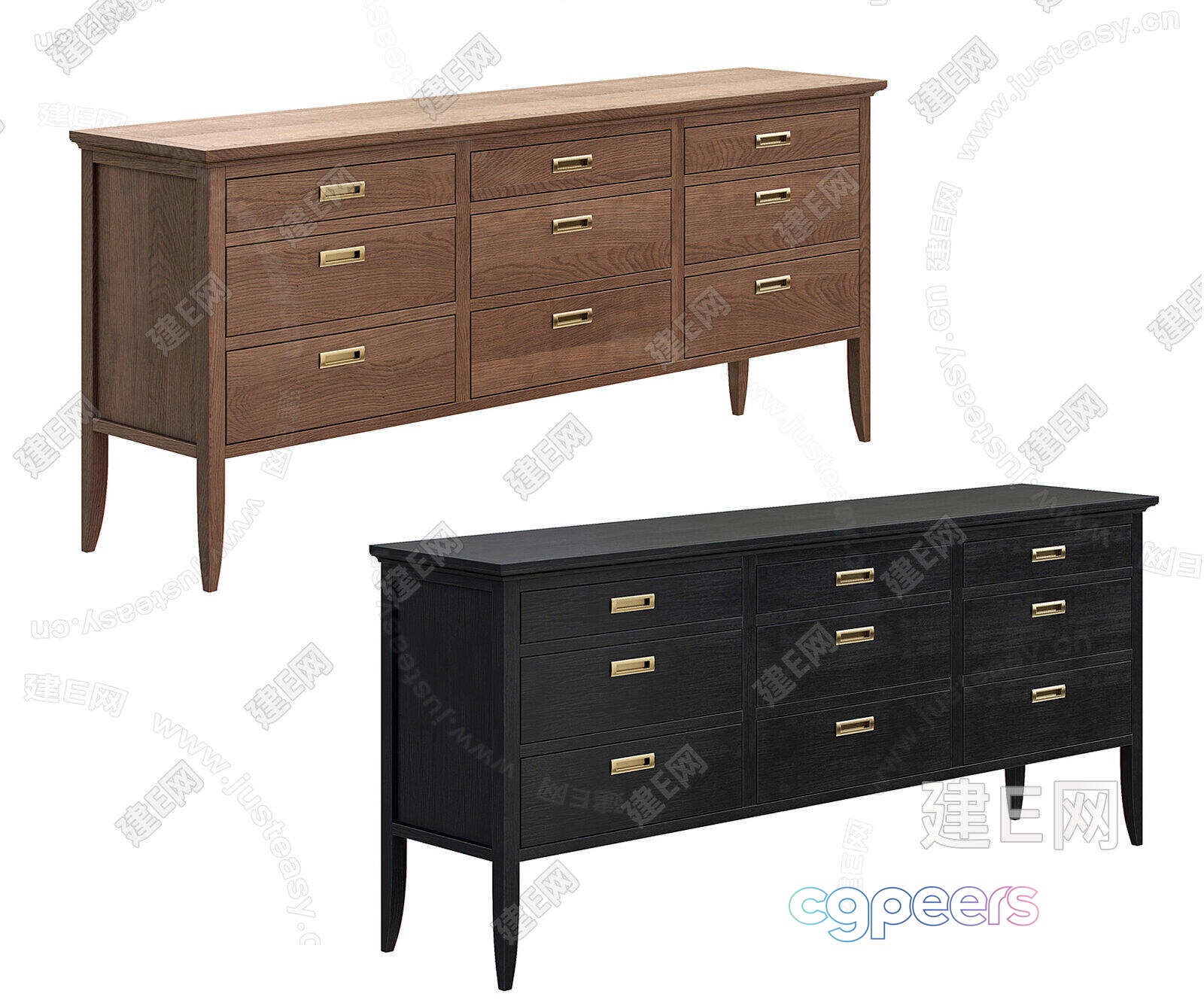 A Wooden Dresser 3D Model - 2497 - CORONA Render A Wooden Dresser 3D Model - 2497 - CORONA Render