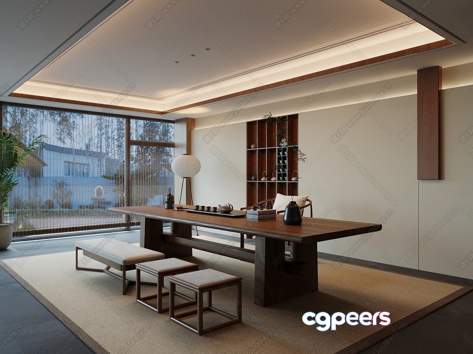 Minimalist Dining Room 3D Model - 1550 - VRAY Render Minimalist Dining Room 3D Model - 1550 - VRAY Render