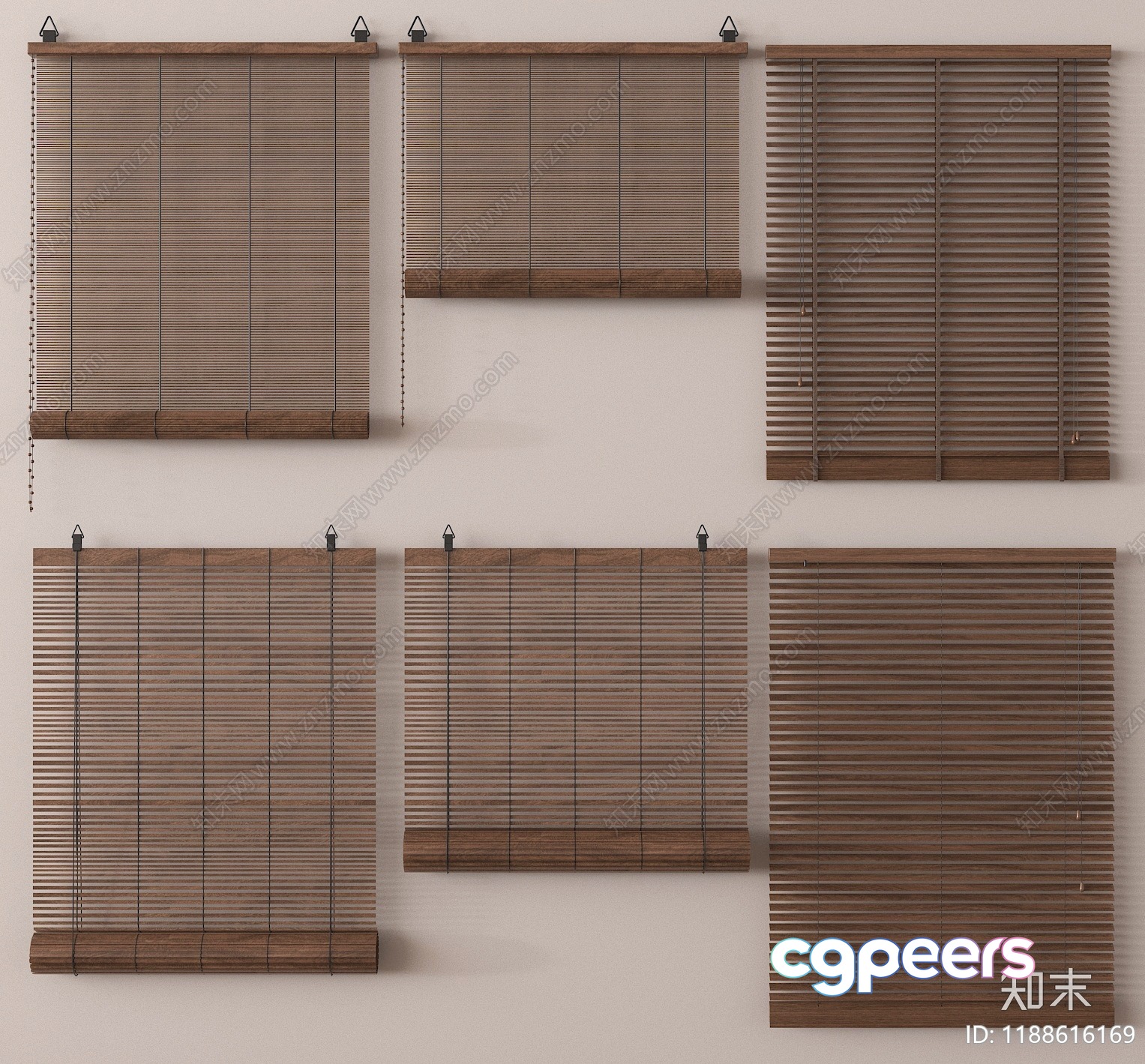 Wooden Blinds 3D Model - 7057 - VRAY Render Wooden Blinds 3D Model - 7057 - VRAY Render