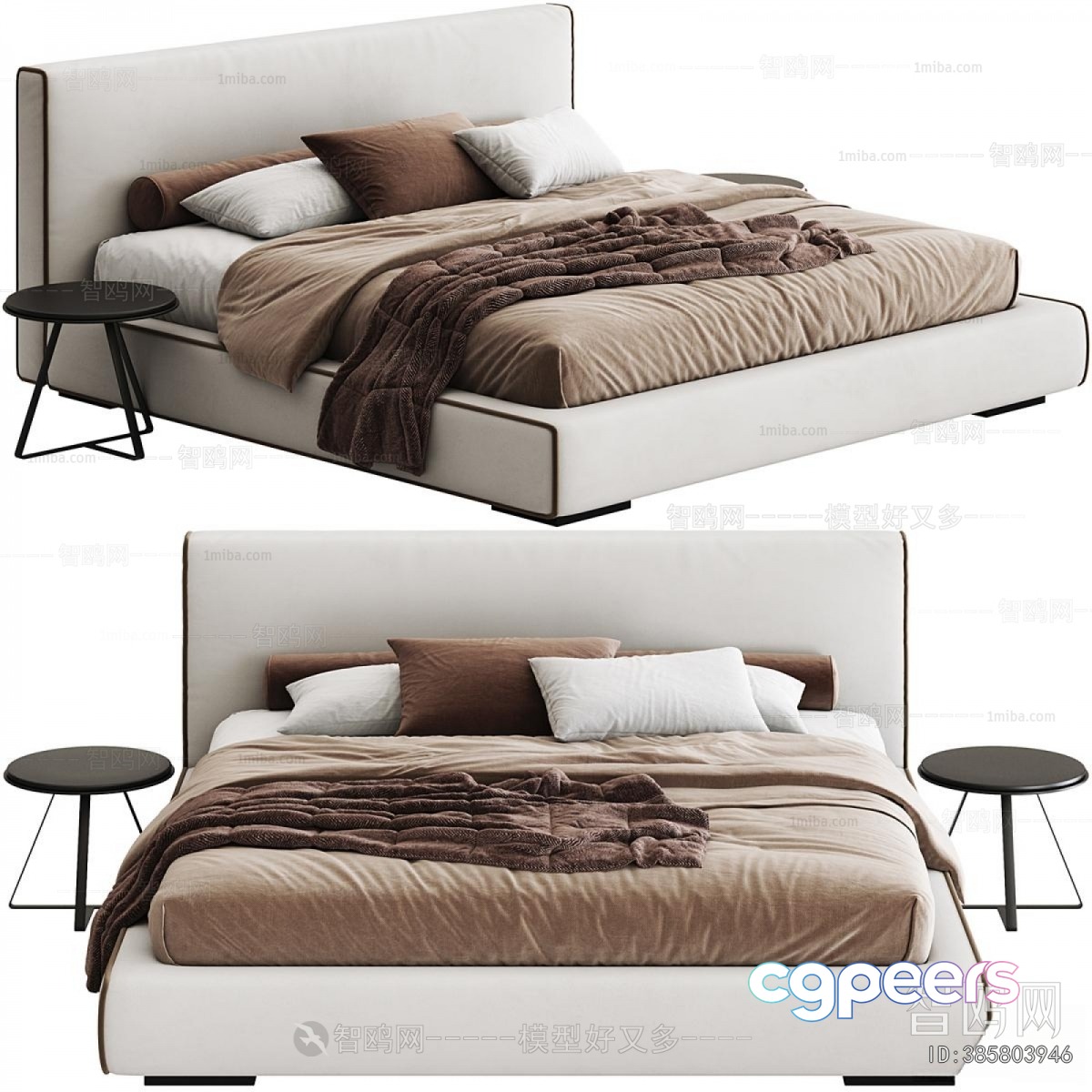 Modern Bedroom Furniture 3D Model - 15424 - VRAY Render Modern Bedroom Furniture 3D Model - 15424 - VRAY Render