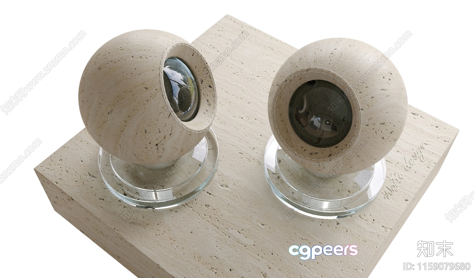 Modern Cork Speakers 3D Model - 9023 - VRAY Render Modern Cork Speakers 3D Model - 9023 - VRAY Render