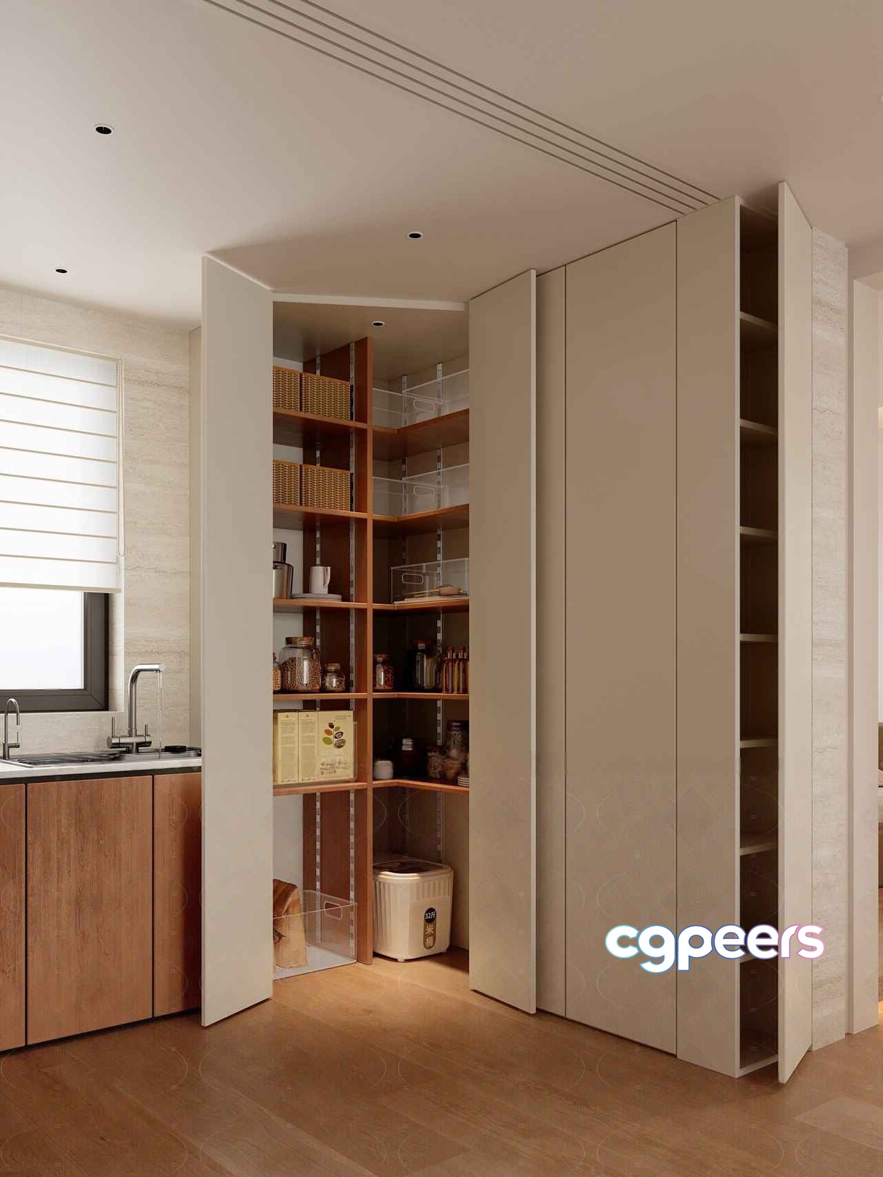 Modern Kitchen Storage 3D Model - 8190 - VRAY Render Modern Kitchen Storage 3D Model - 8190 - VRAY Render