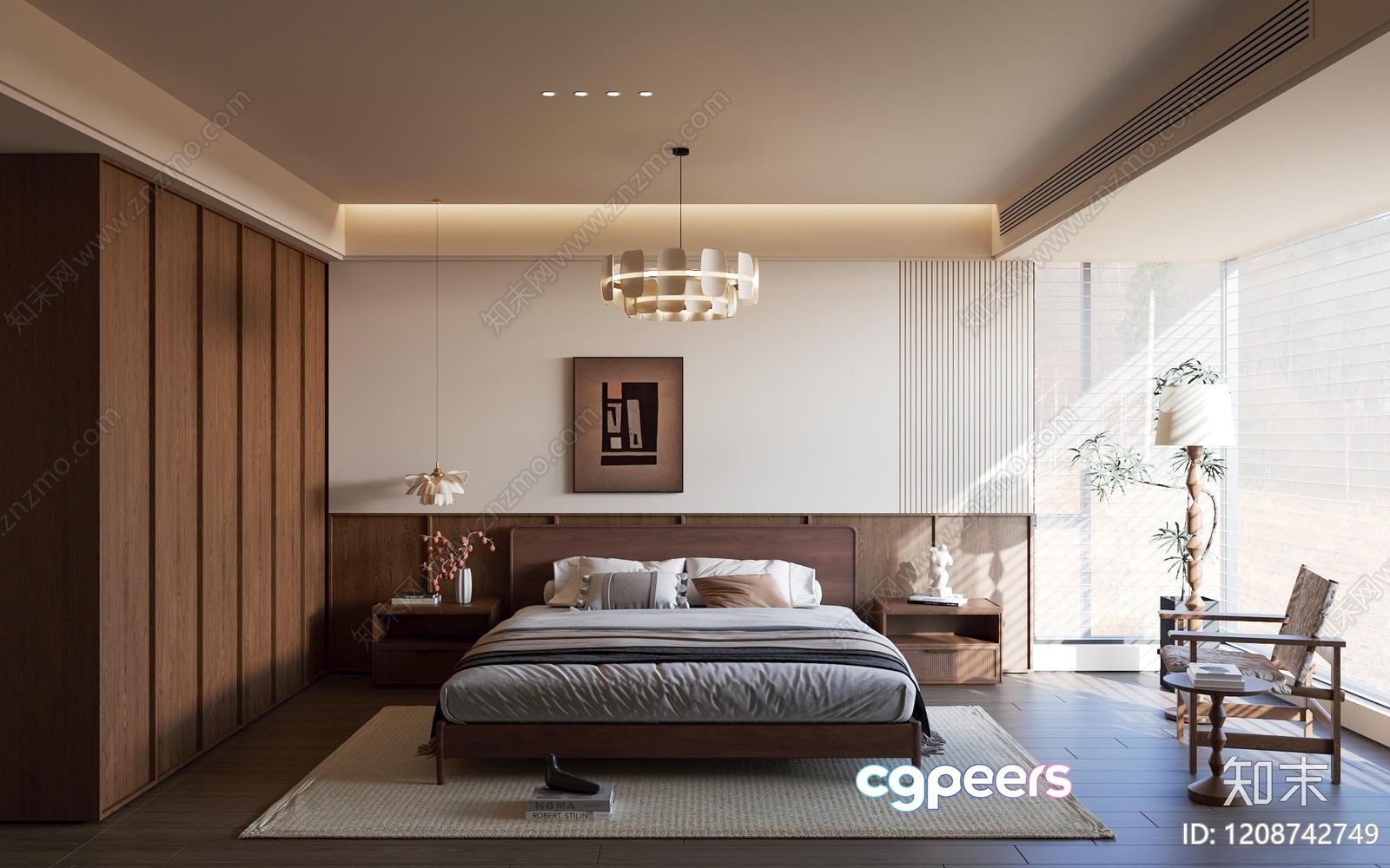 Cozy Bedroom 3D Model - 4422 - VRAY Render Cozy Bedroom 3D Model - 4422 - VRAY Render