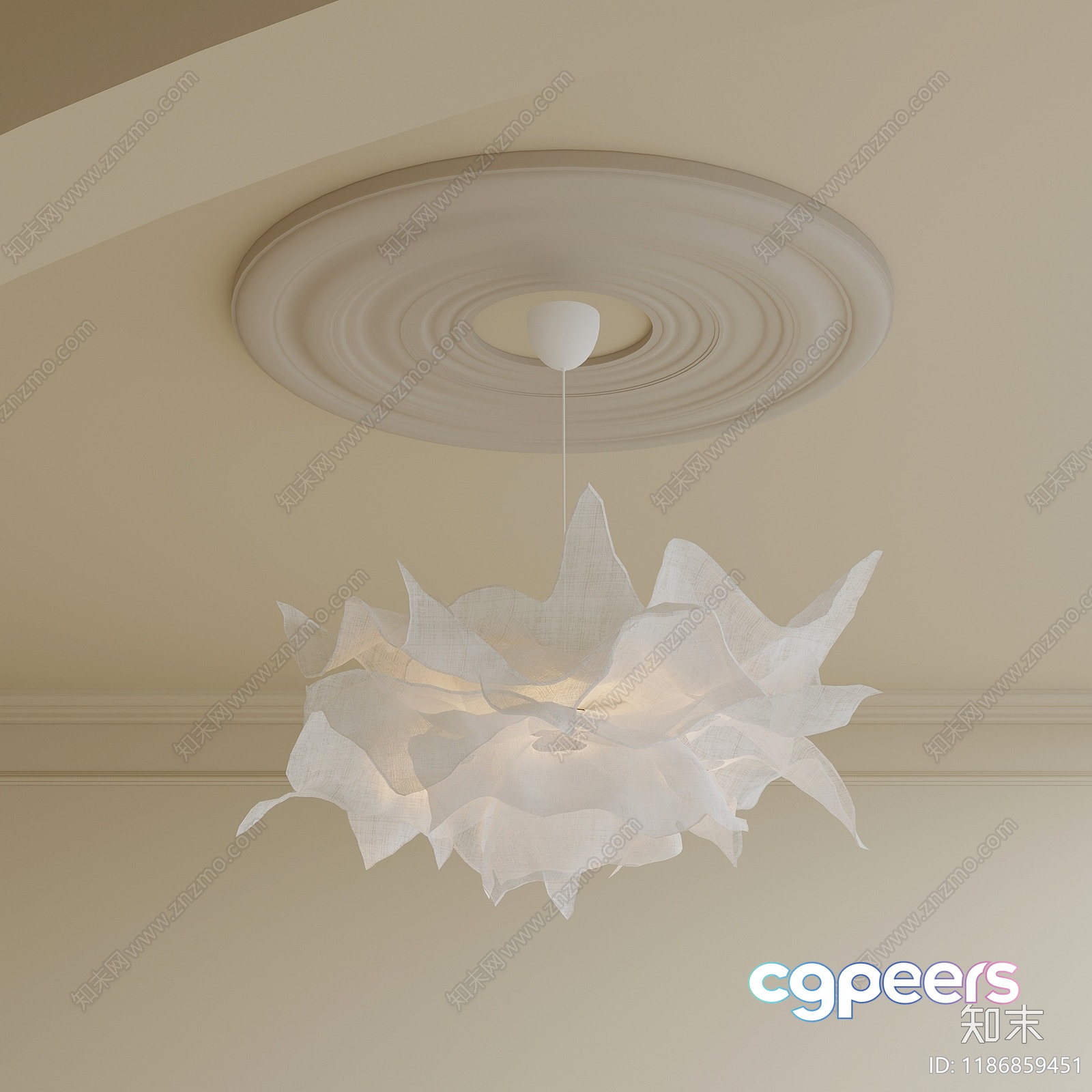 Modern Light Fixture 3D Model - 14638 - VRAY Render