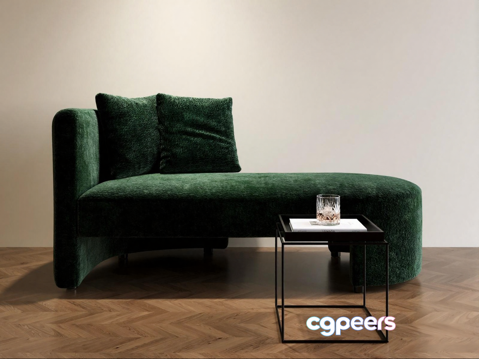 Modern Green Sofa 3D Model - 7882 - VRAY Render Modern Green Sofa 3D Model - 7882 - VRAY Render