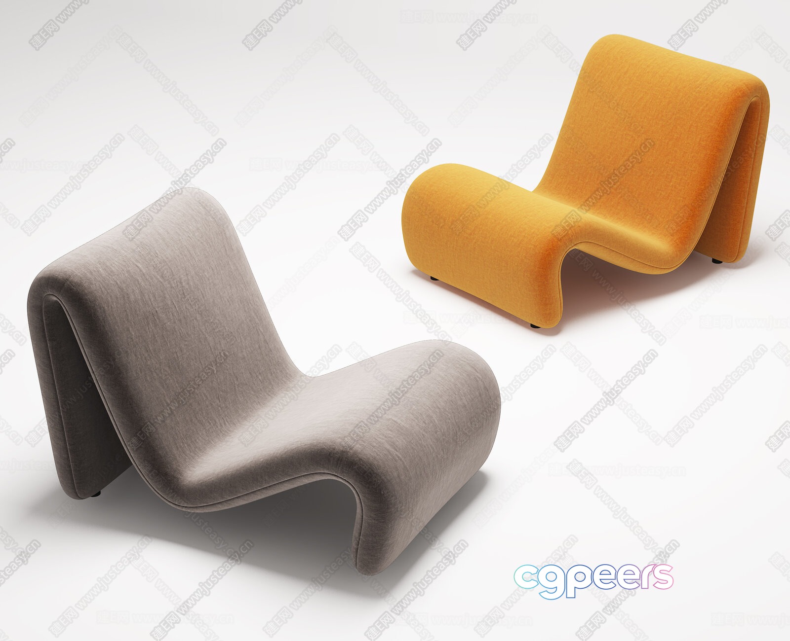 A Modern Lounge Chair 3D Model - 11816 - VRAY Render
