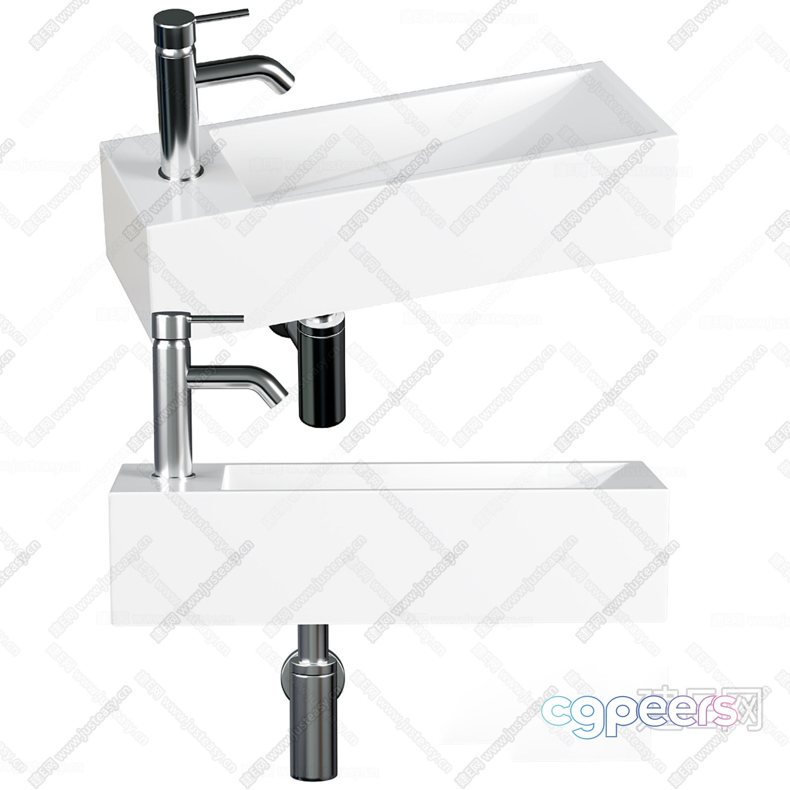 A Silver Faucet 3D Model - 6973 - CORONA Render A Silver Faucet 3D Model - 6973 - CORONA Render