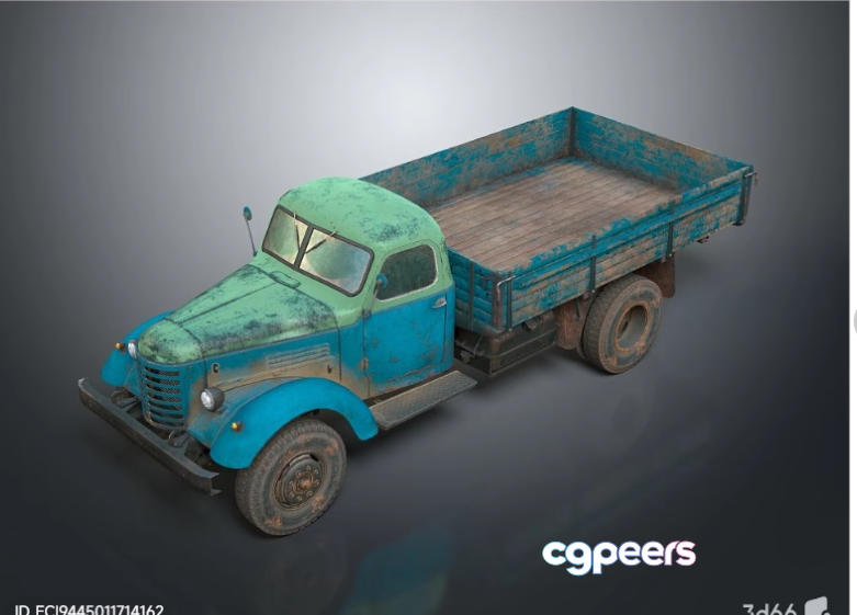 Rusty Old Truck 3D Model - 13857 - VRAY Render Rusty Old Truck 3D Model - 13857 - VRAY Render
