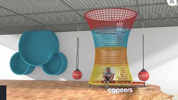 A Colorful Hanging Chair 3D Model - 11631 - VRAY Render