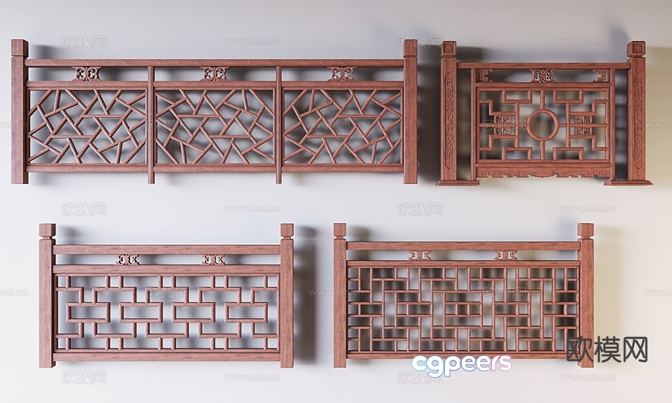 A Decorative Wooden Panel 3D Model - 21387 - VRAY Render A Decorative Wooden Panel 3D Model - 21387 - VRAY Render