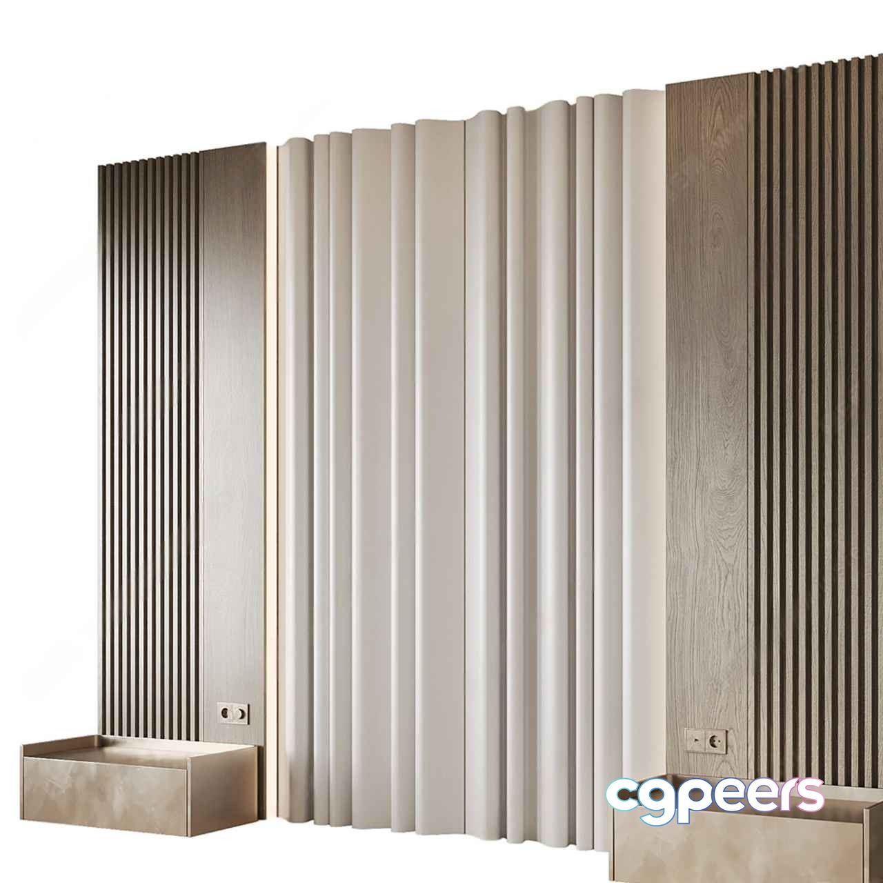 Modern Room Divider 3D Model - 22063 - CORONA Render