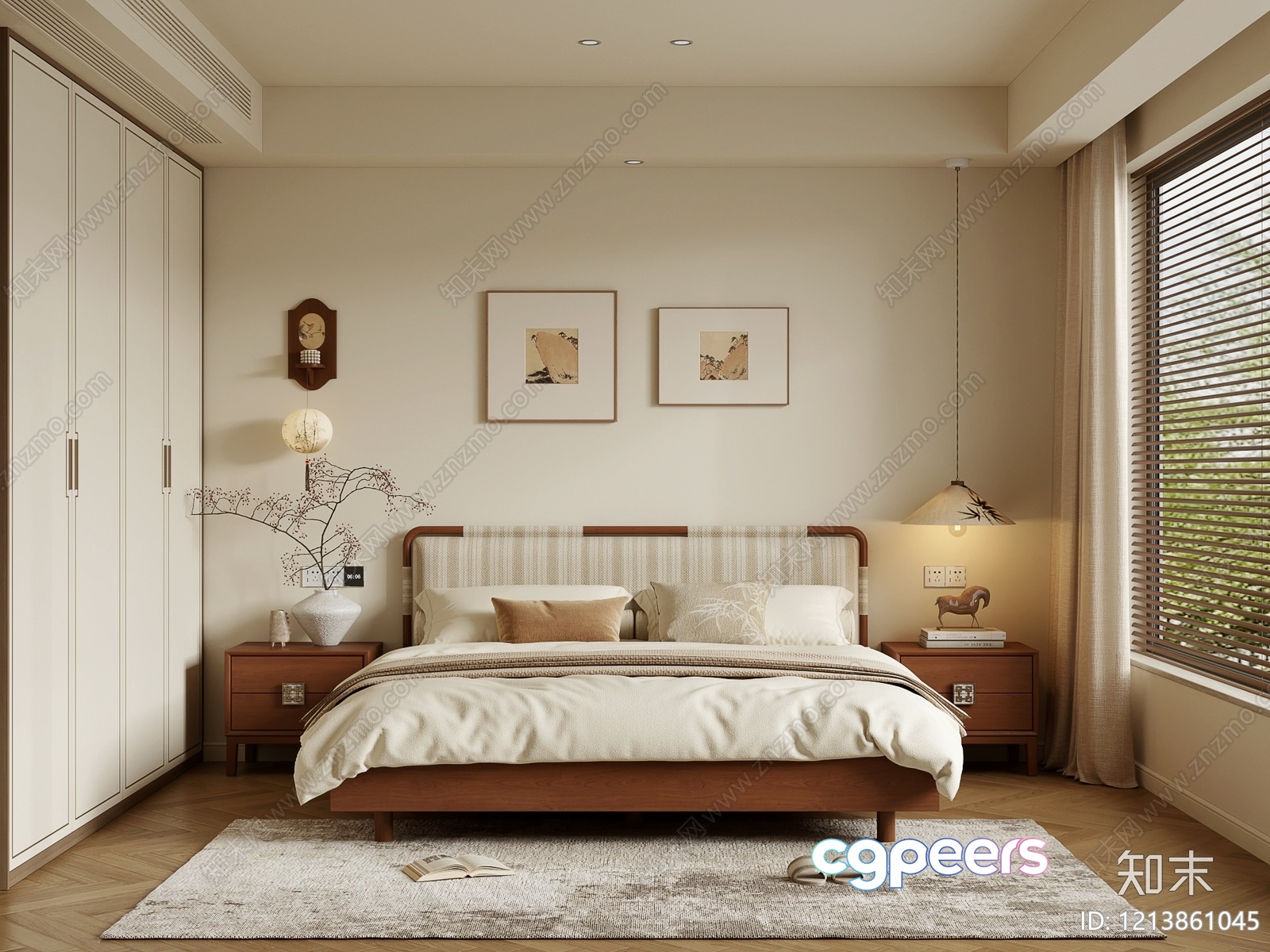 Cozy Bedroom 3D Model - 16426 - VRAY Render Cozy Bedroom 3D Model - 16426 - VRAY Render