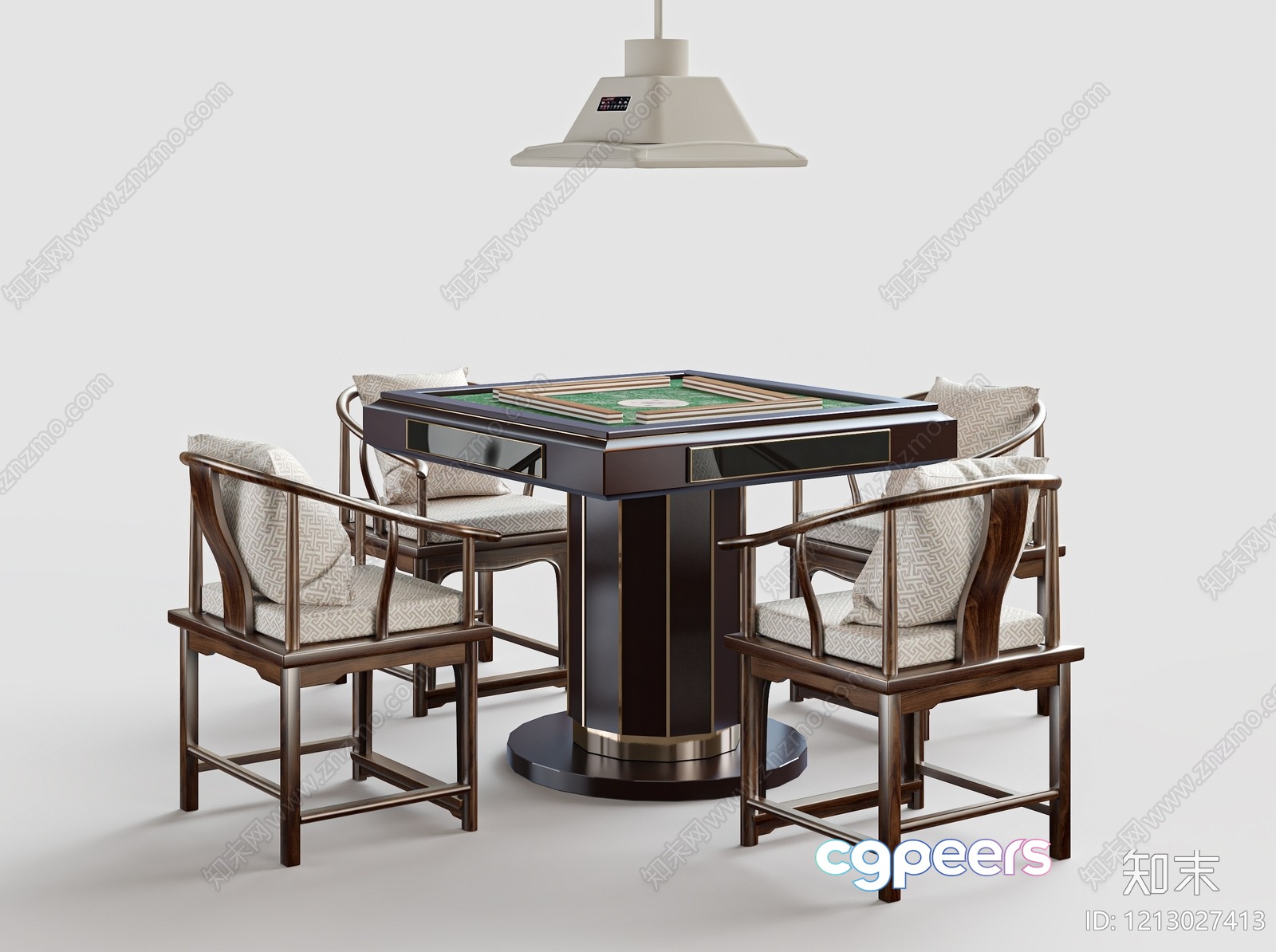 A Table And Chairs Set 3D Model - 5053 - VRAY Render A Table And Chairs Set 3D Model - 5053 - VRAY Render