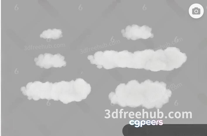 Clouds In The Sky 3D Model - 22035 - VRAY Render