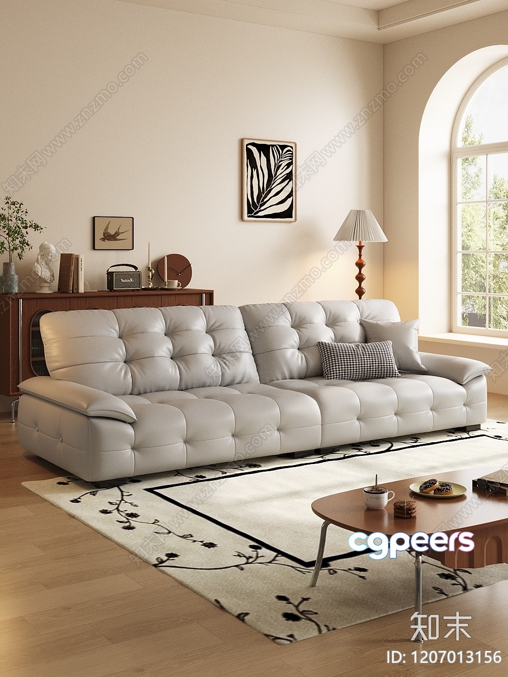 Modern Living Room 3D Model - 197 - VRAY Render