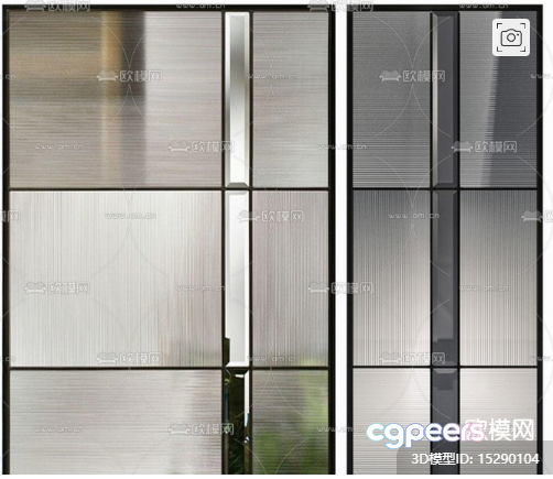 Modern Sliding Doors 3D Model - 19541 - VRAY Render